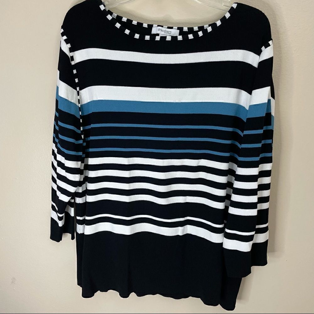 Dressbarn | XLarge| Striped| 3/4 sleeve |Soft